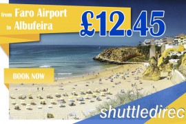 From Faro Airport to Albufeira with Shuttle Direct