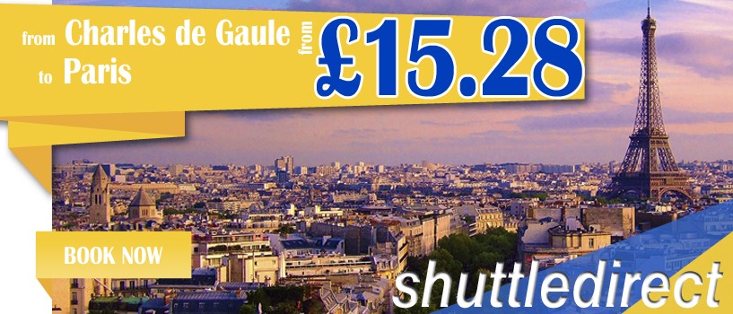 Paris Airport Shuttles for Only £15.28 Per Person!