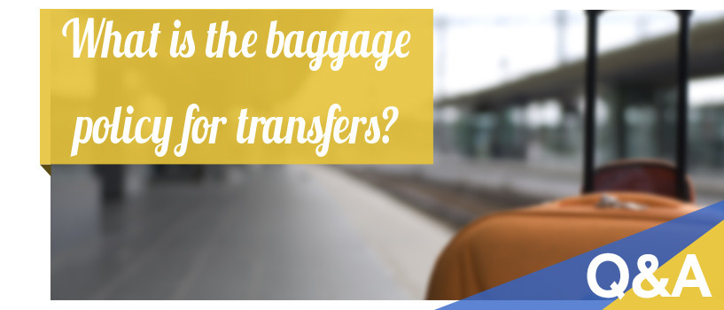Bagage Policy for Transfers
