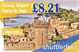 Cheap Airport Shuttle Buses from Girona Airport to Tossa del Mar