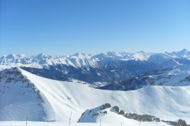 Snowkiting at Col du Lautaret