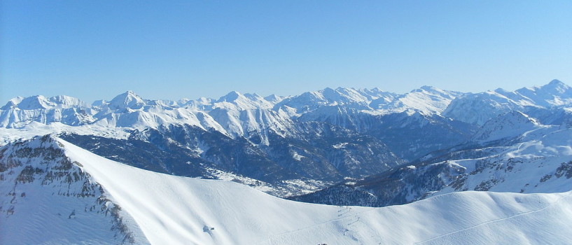 Snowkiting at Col du Lautaret