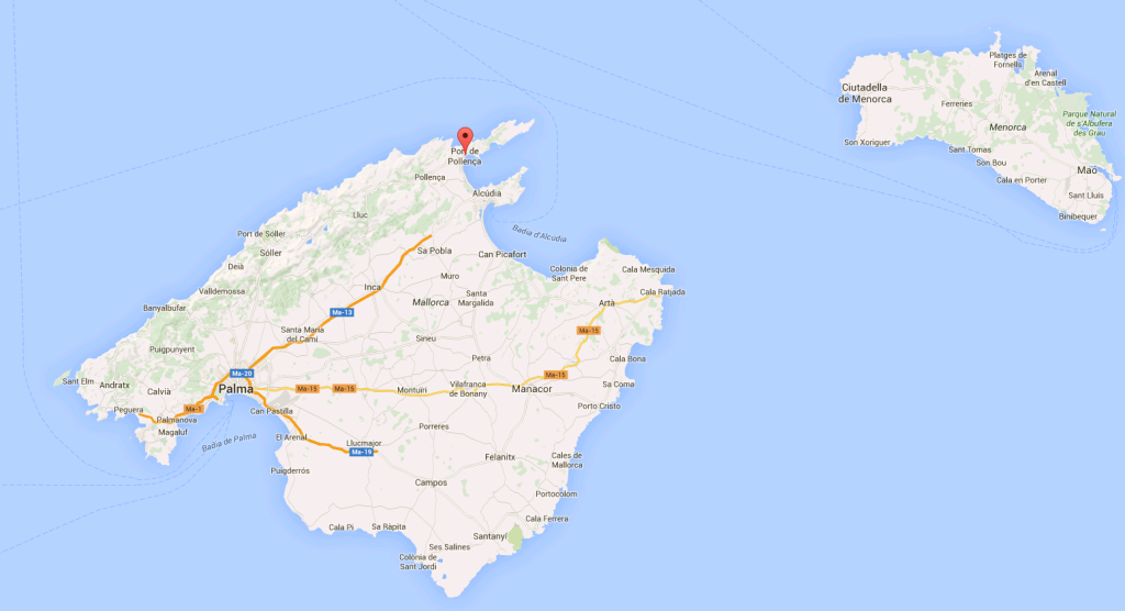 Puerto Pollensa mapa