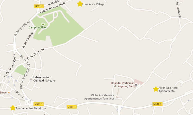 Apr 16 - BP5 - Map - Alvor - Hotels
