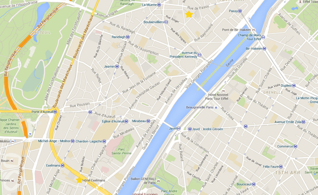 Mapa Paris 10