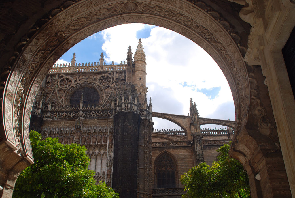 PORTAL, PUERTA DE LA CATEDRAL DE SEVILLA. ANDALUCA