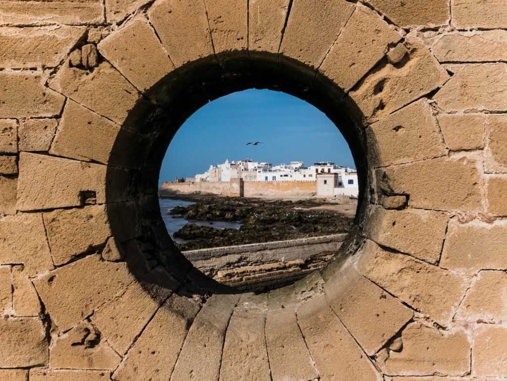 Aussicht am windigen Essaouira