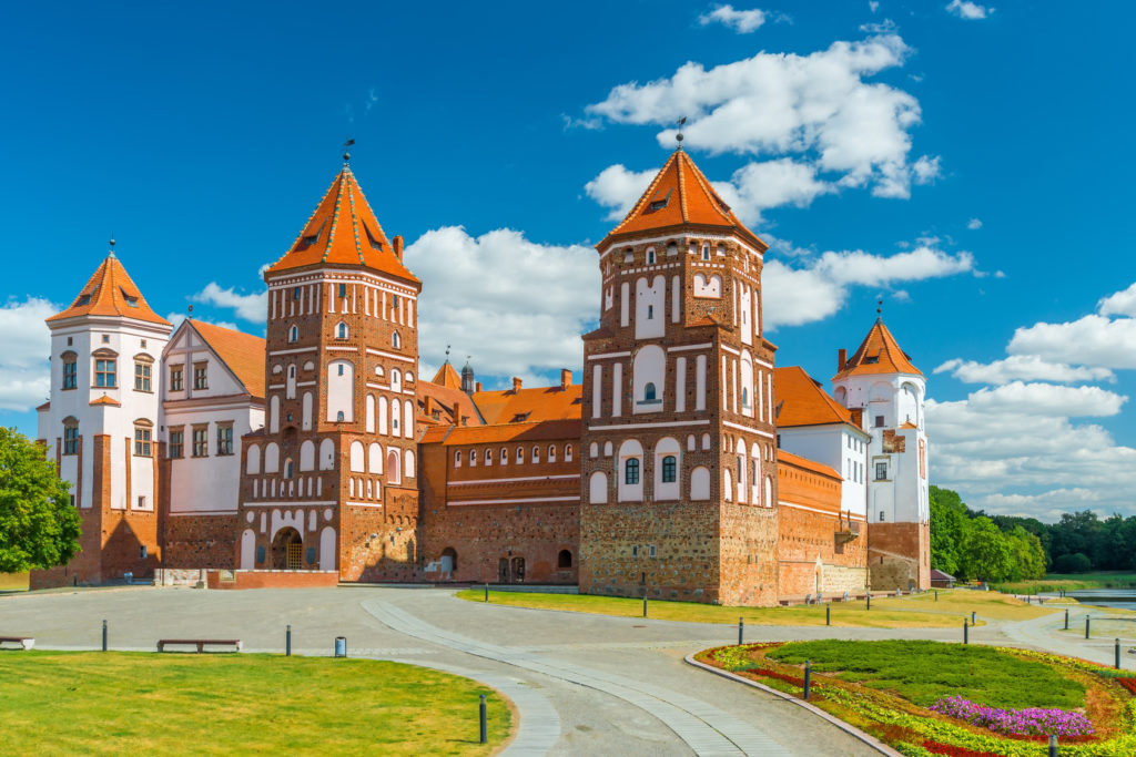 View Castle Mir in Belarus