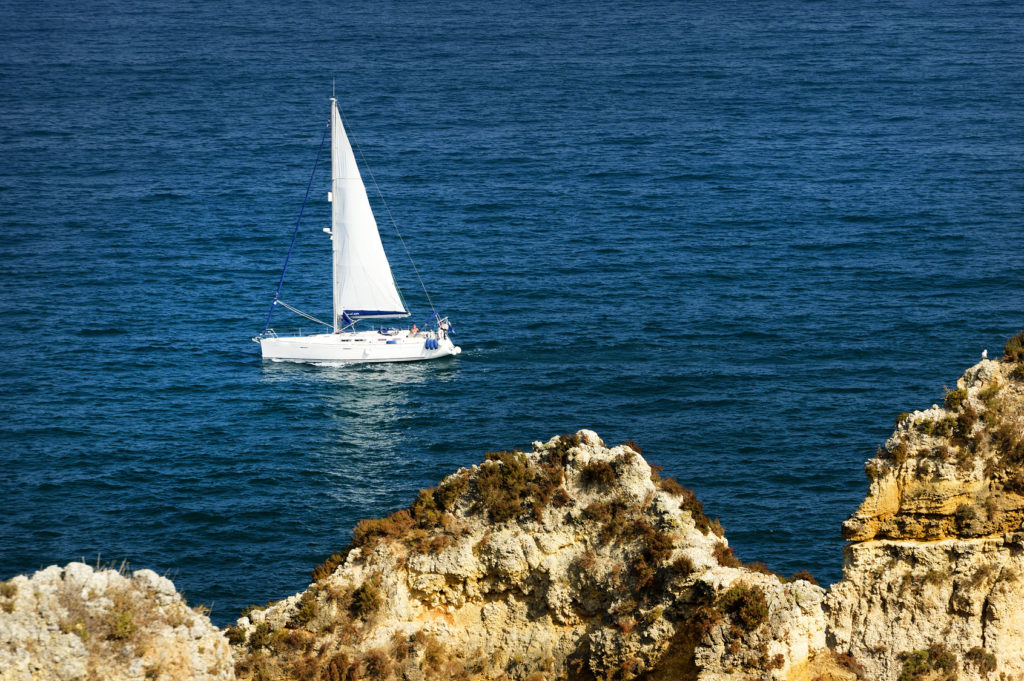 Ponta de Piedade in Lagos, Algarve coast in Portugal