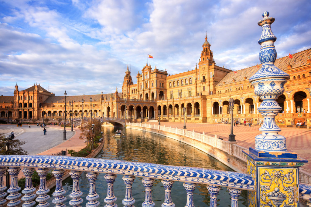 Plaza de Espana (Spain square) in Seville, Andalusia