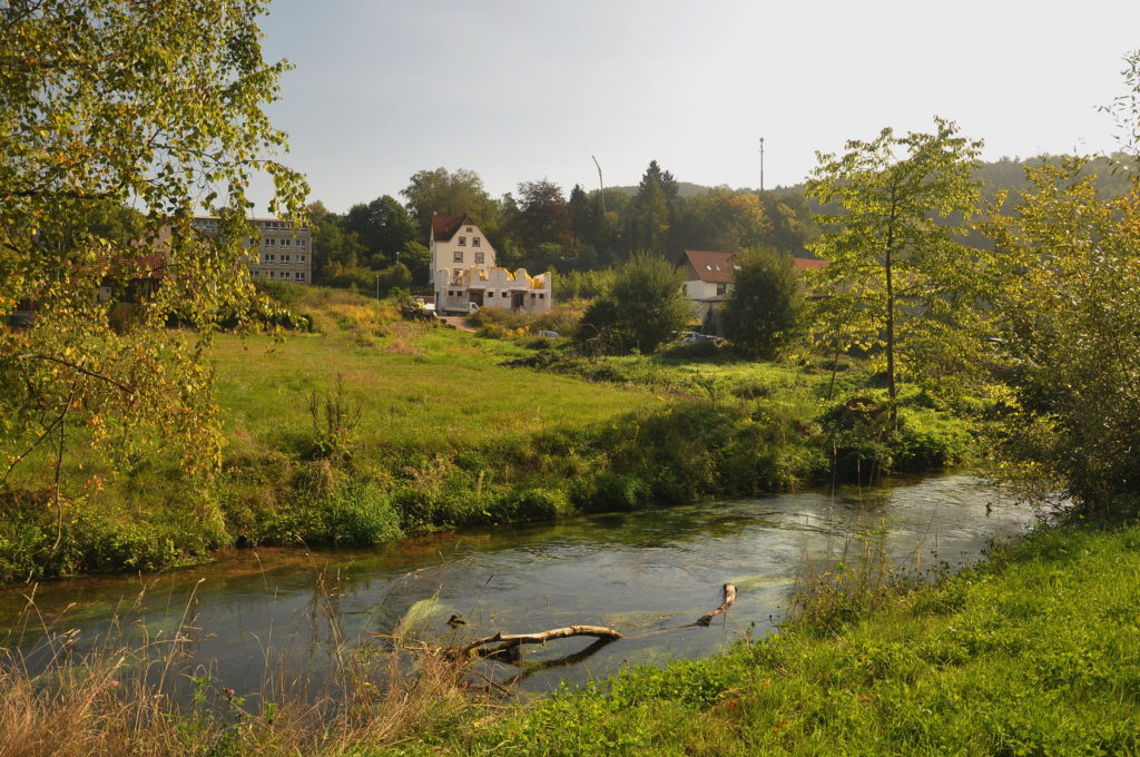 river in the town Dahn, Germany,2013