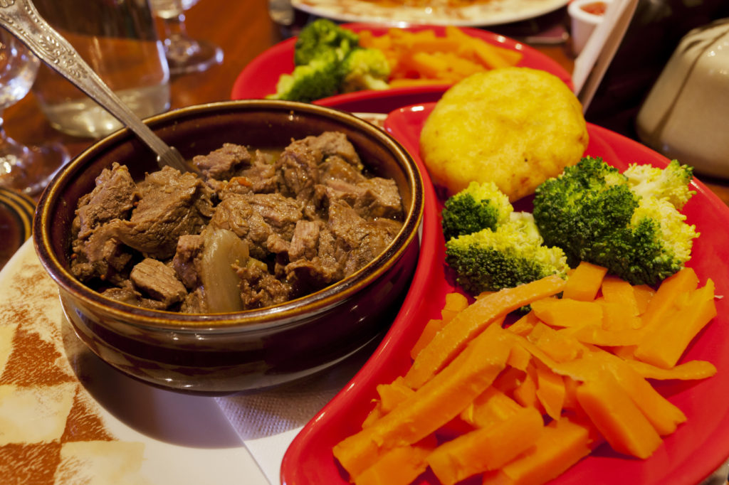 Beef Ireland stew with vegetables