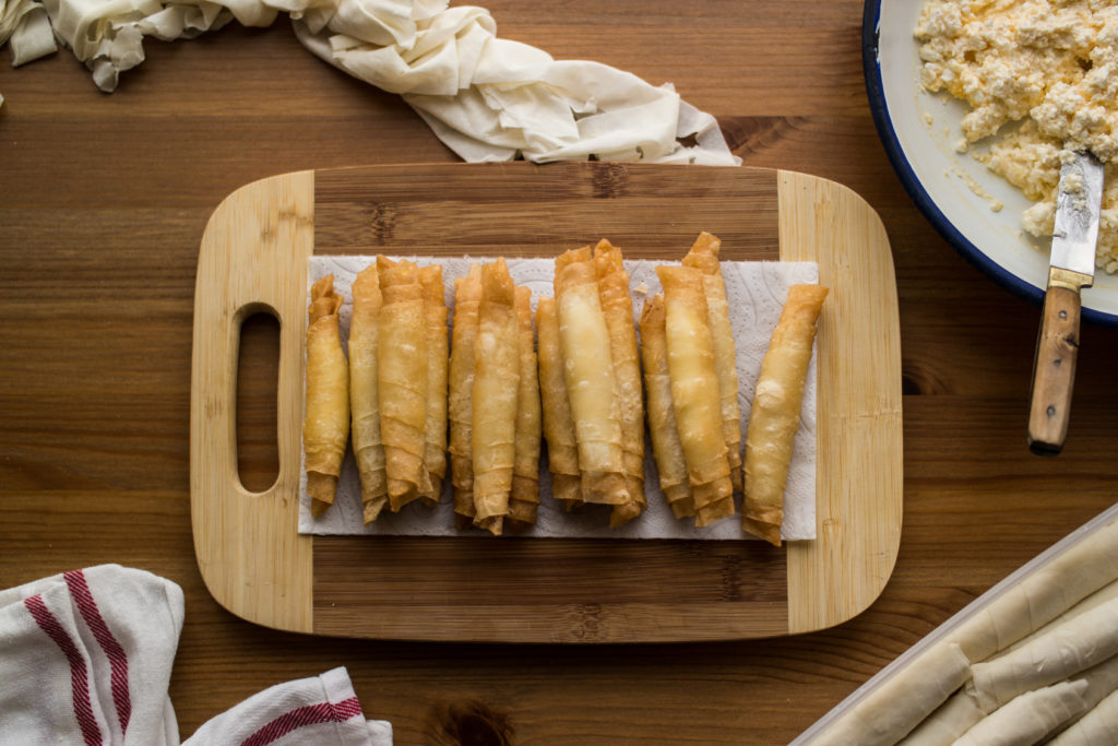 Borek is a family of baked filled pastries made of a thin flaky dough known as phyllo.