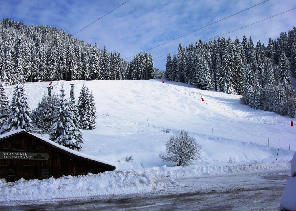 La piste immacule au petit matin