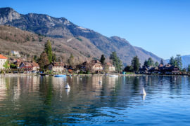 Le Lac d’Annecy: un merveille en été ou en hiver