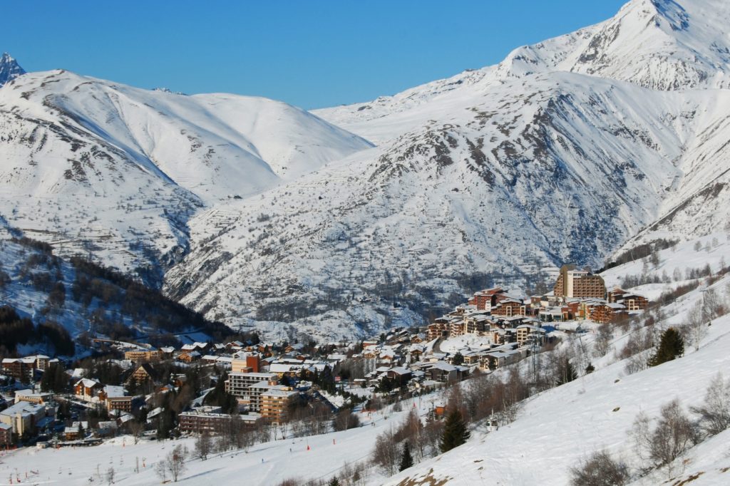 Les Deux Alpes ski resort, France