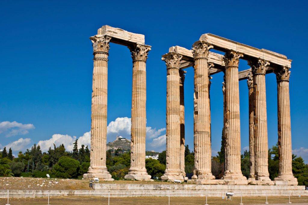 The ancient columns