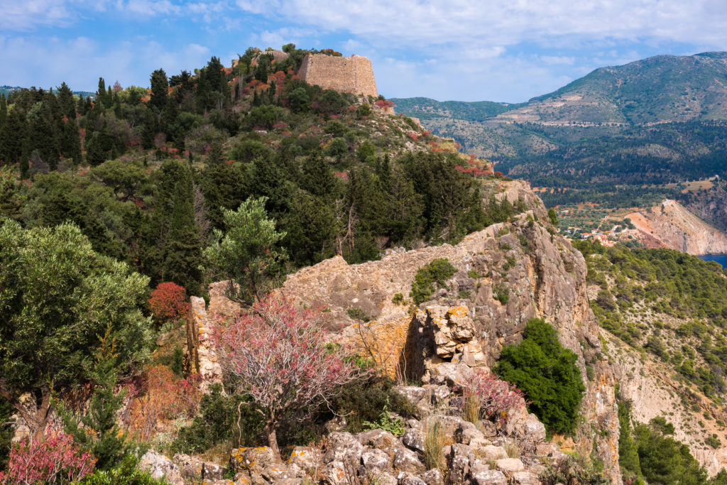Ruins of the Assos castle (Greece)