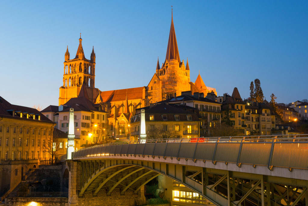 Kathedrale in Lausanne, Schweiz