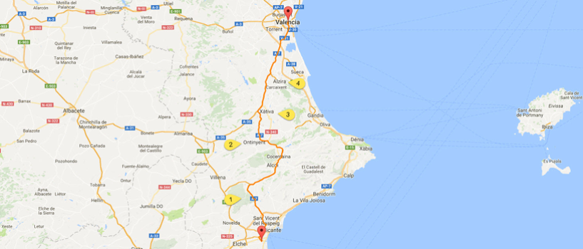Superb Spanish Routes: Alicante to Valencia